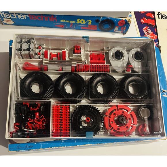 Vintage 1970 FischerTechnik Standard Set 50s series Germany IN BOX with Booklet - Picture 3 of 12